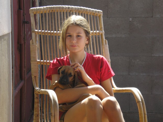 Martinka a štěňátko